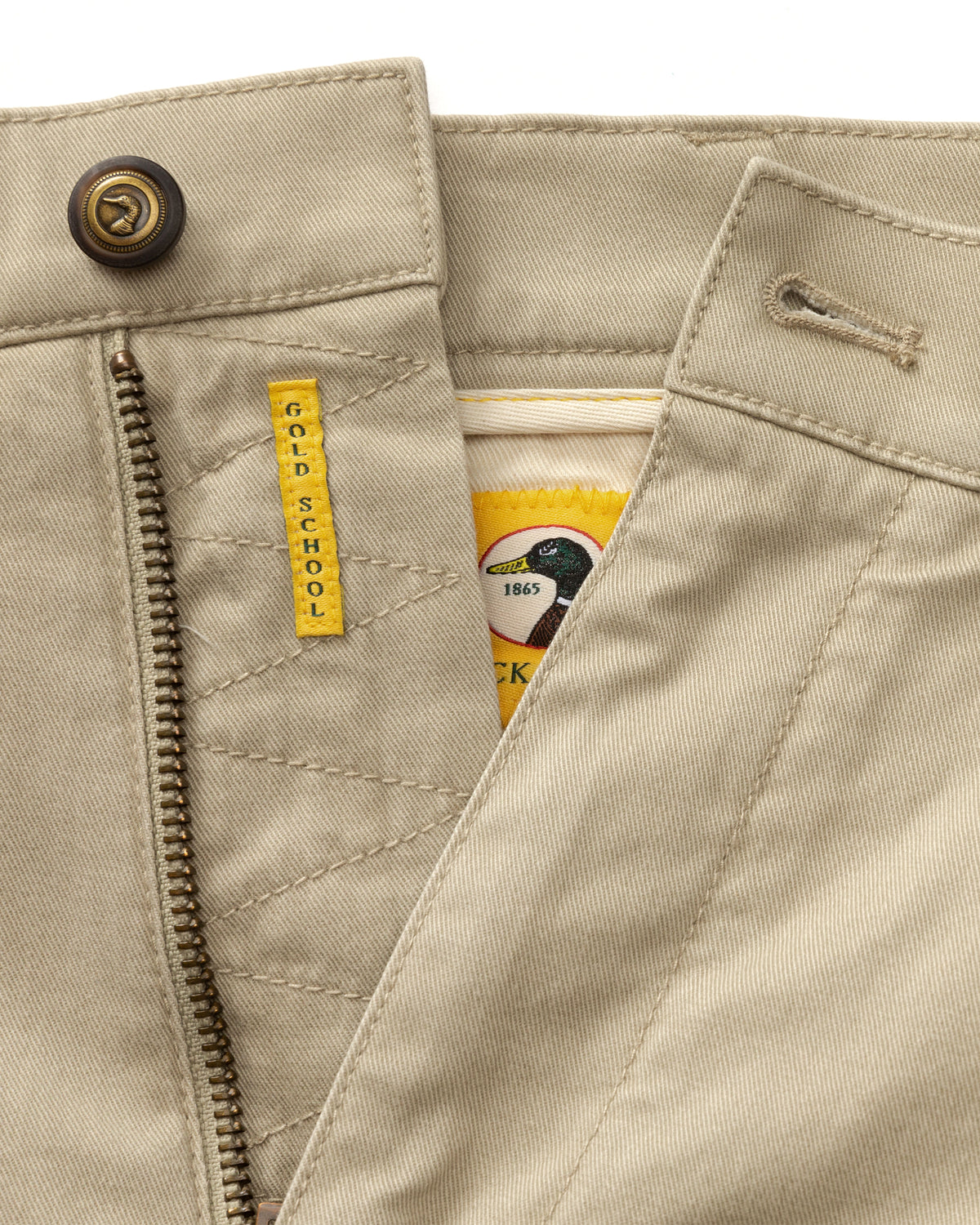 9" Gold School Chino Short - Khaki