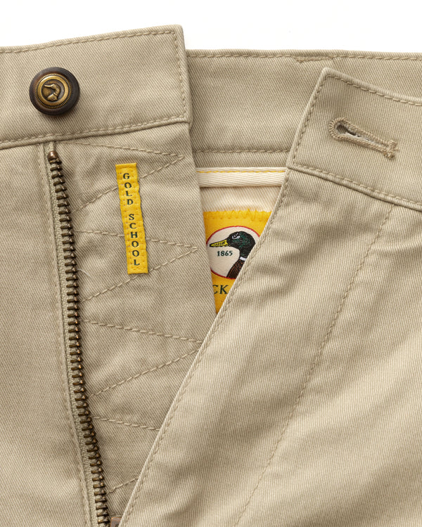 9" Gold School Chino Short - Khaki