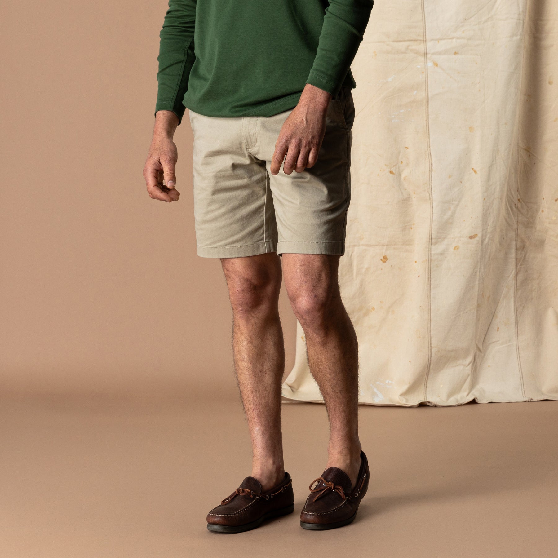 9" Gold School Chino Short - Khaki