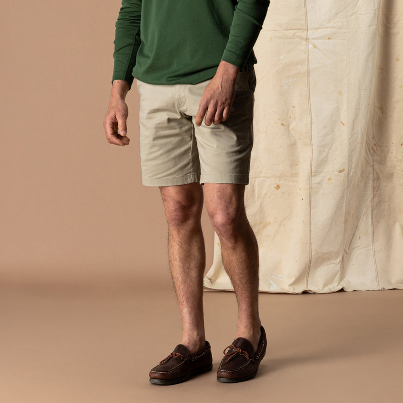 9" Gold School Chino Short - Khaki