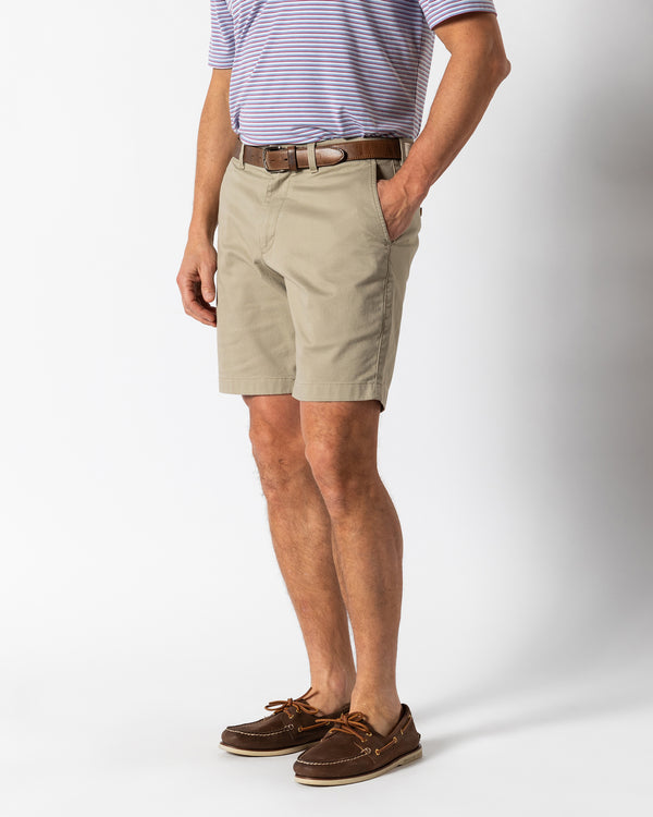 9" Gold School Chino Short - Khaki Gold Patch