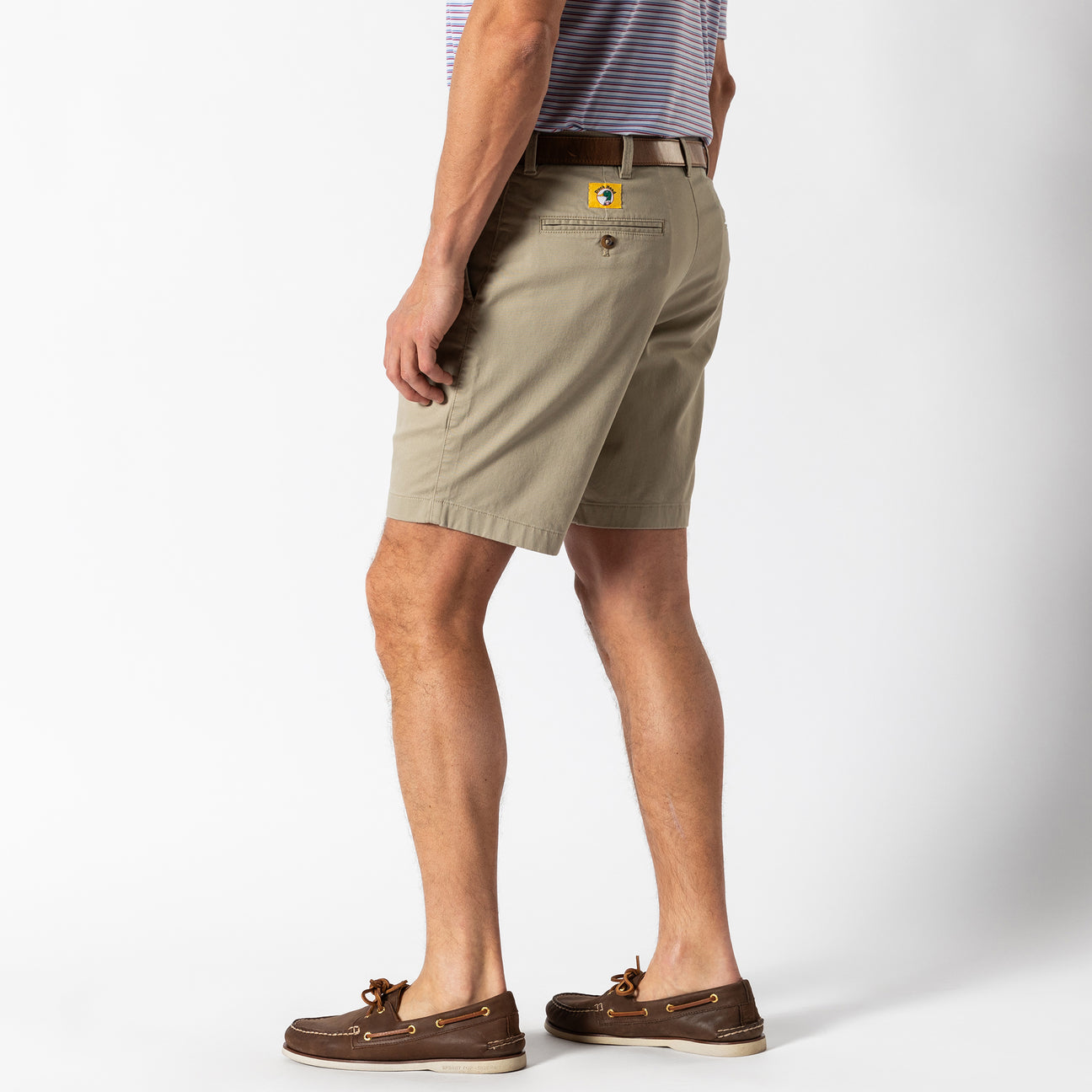 9" Gold School Chino Short - Khaki Gold Patch