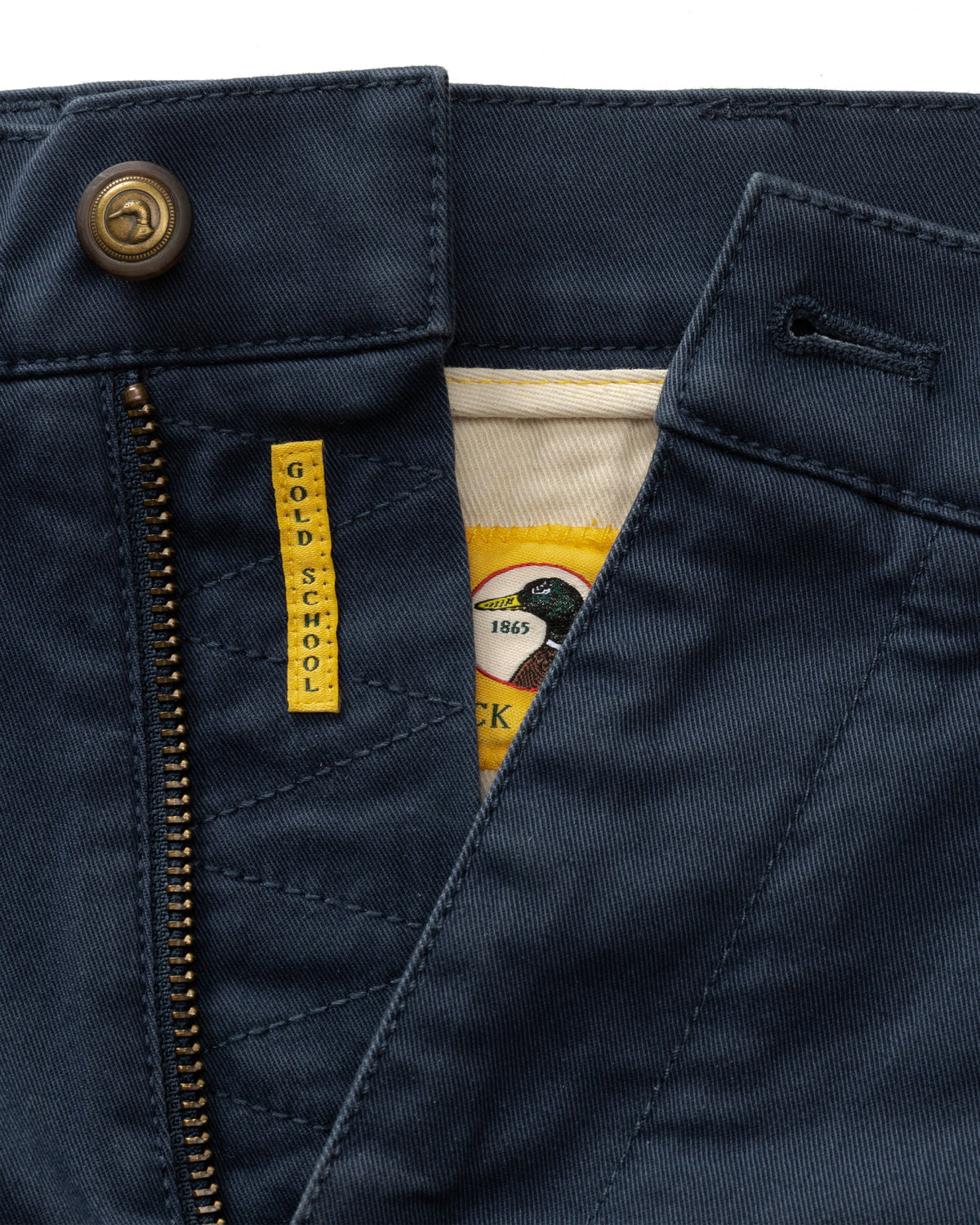 9" Gold School Chino Short - Navy