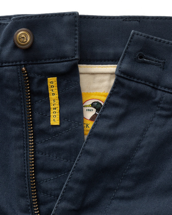 9" Gold School Chino Short - Navy
