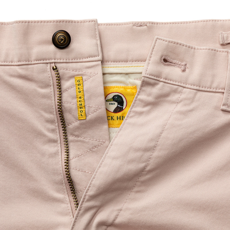 9" Gold School Chino Short - Washed Pink