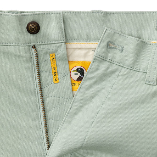 7" Gold School Chino Short - Shadow Green