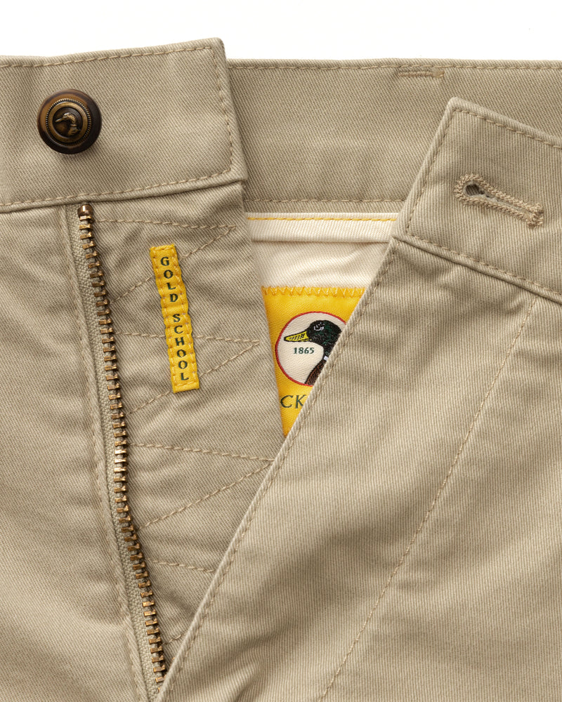 7" Gold School Chino Short - Khaki