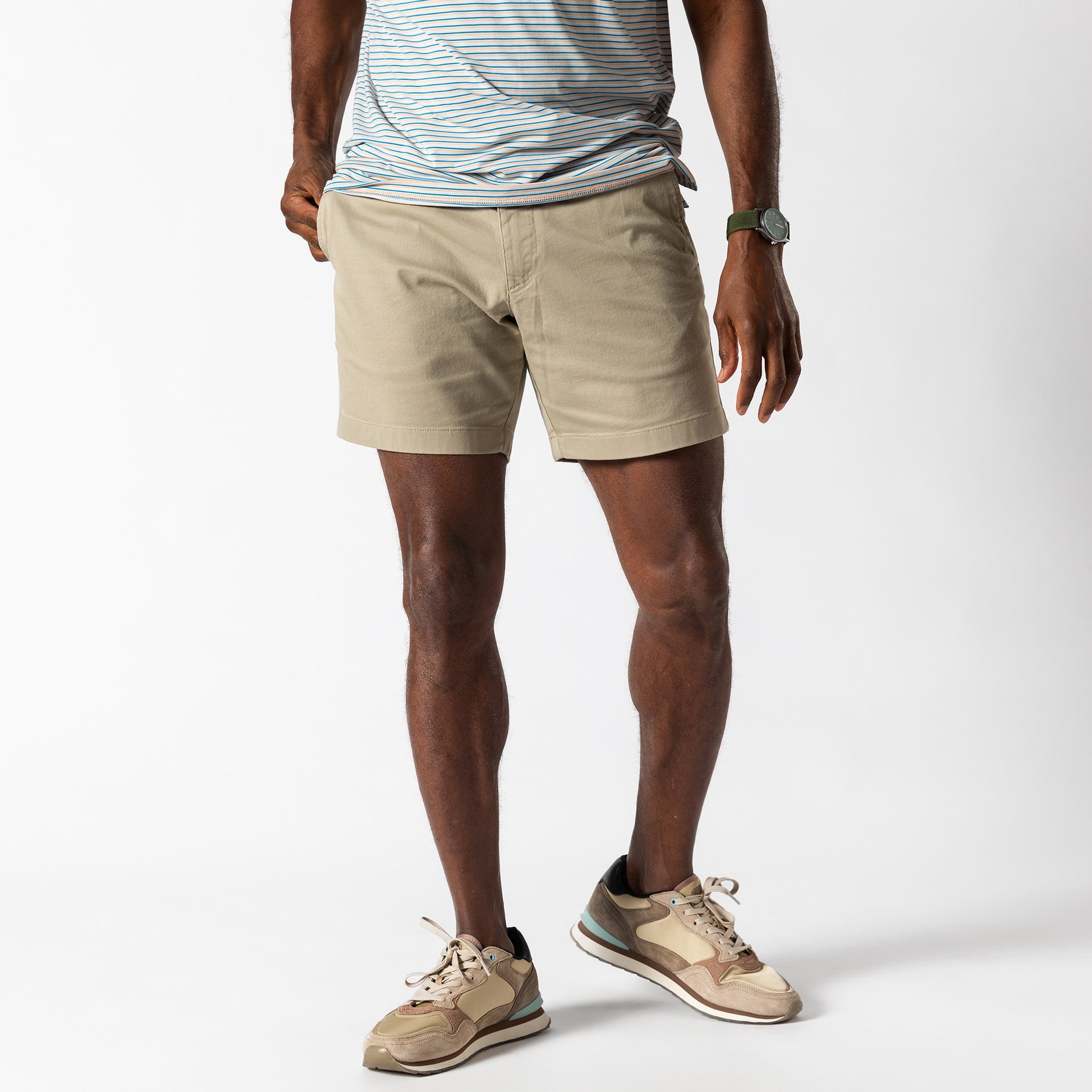 7" Gold School Chino Short - Khaki