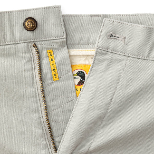 7" Gold School Chino Short - Greystone