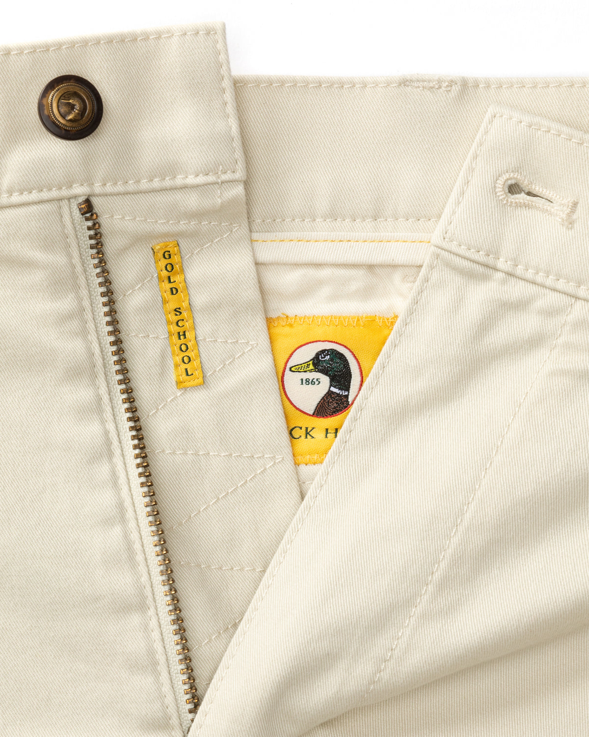 7" Gold School Chino Short - Stone Gold Patch