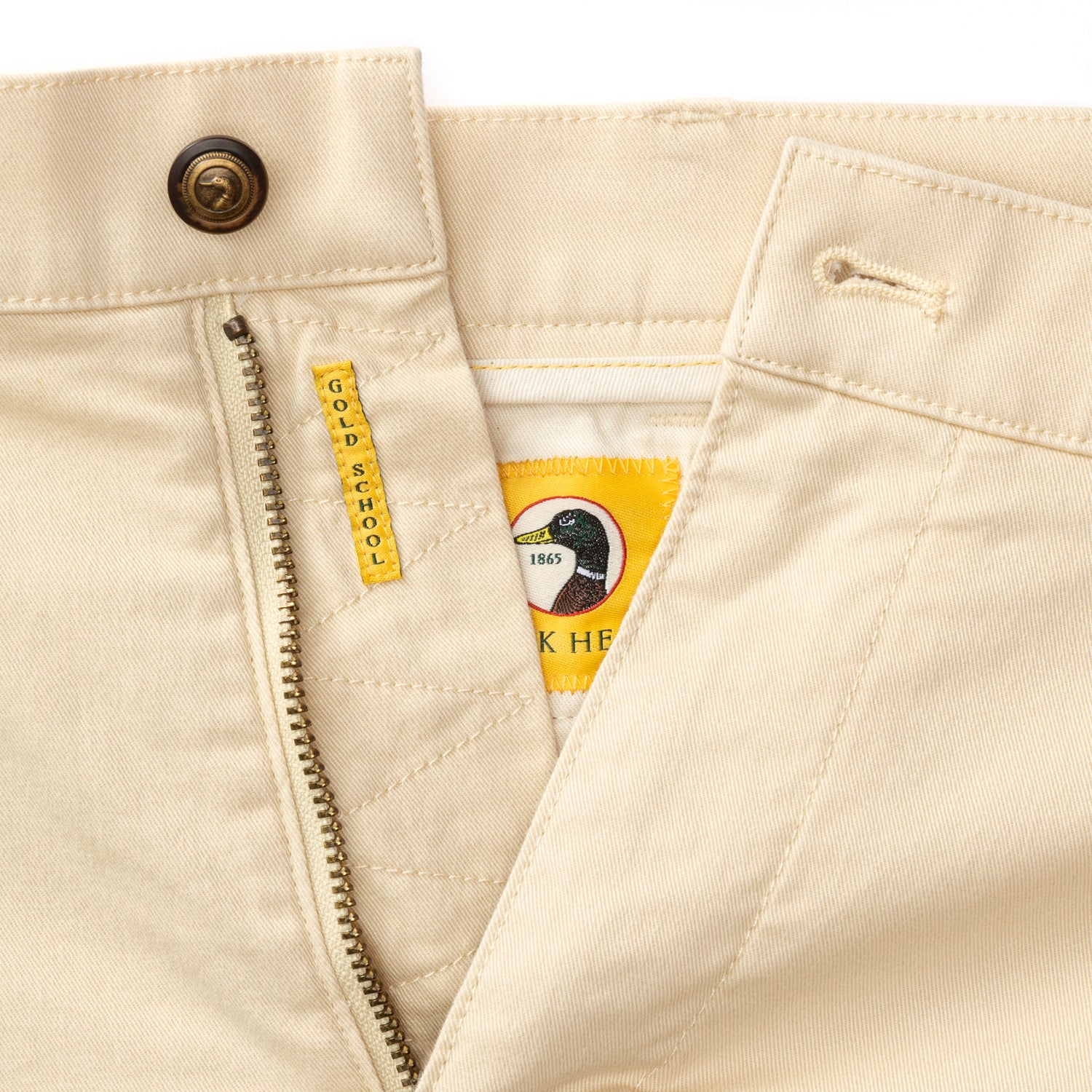 7" Gold School Chino Short - Parchment