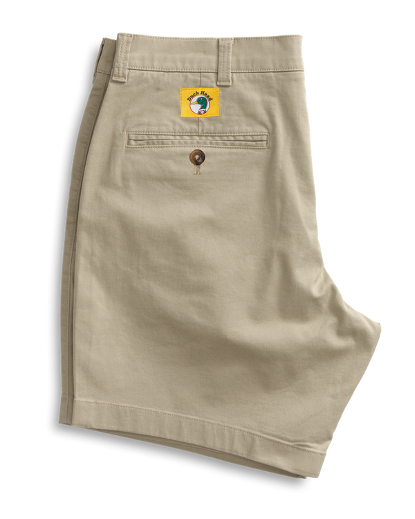 7" Gold School Chino Short - Khaki Gold Patch