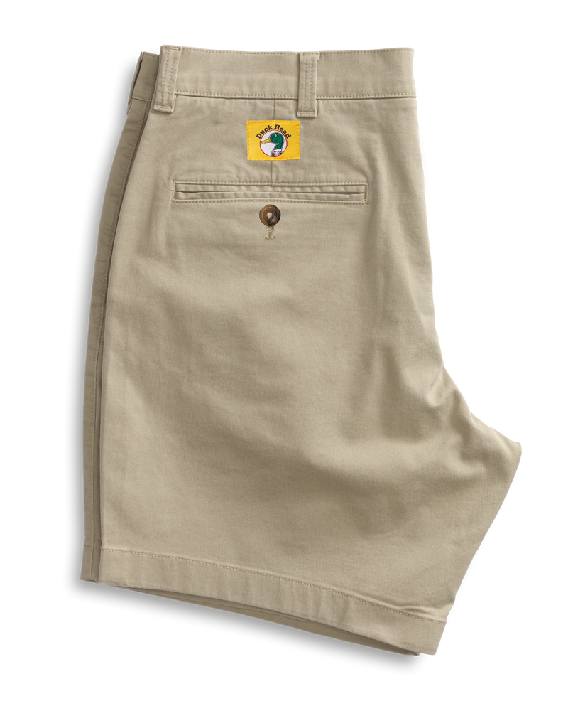 7" Gold School Chino Short - Khaki Gold Patch