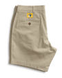 7" Gold School Chino Short - Khaki Gold Patch