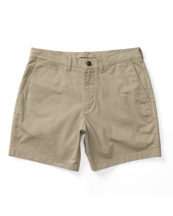 7" Gold School Chino Short - Khaki Gold Patch