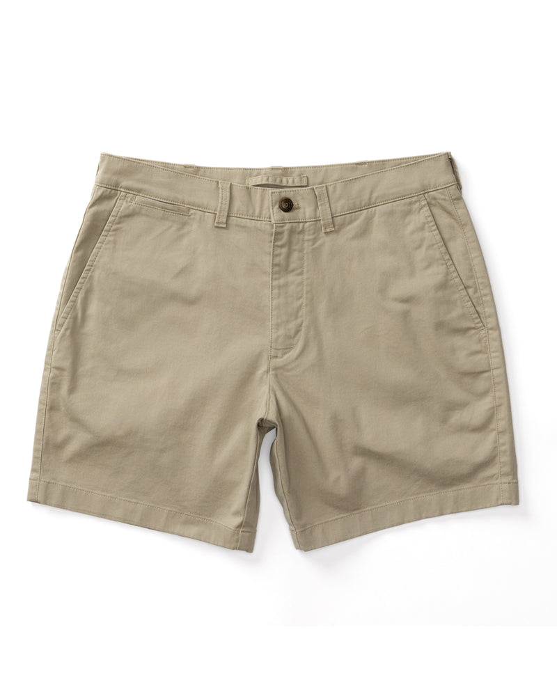 7" Gold School Chino Short - Khaki Gold Patch