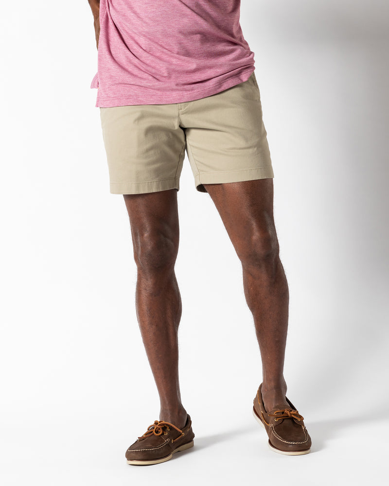 7" Gold School Chino Short - Khaki Gold Patch