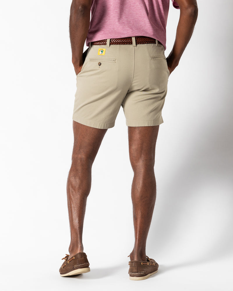 7" Gold School Chino Short - Khaki Gold Patch