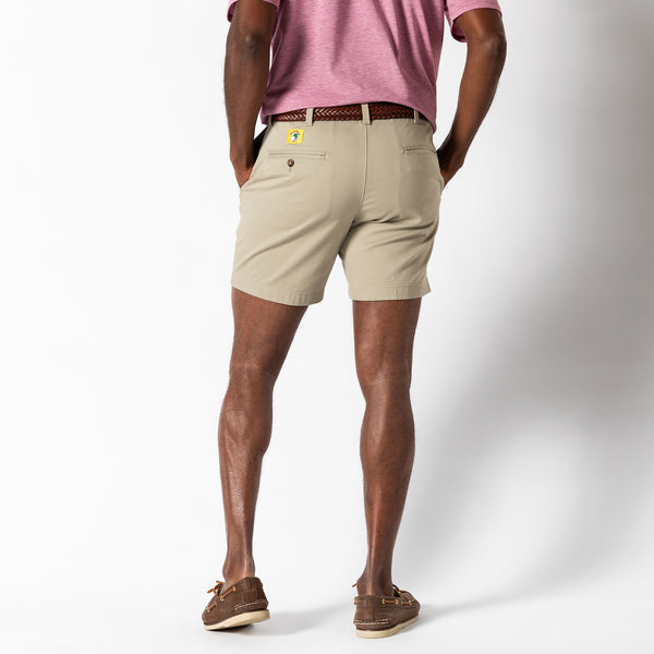 7" Gold School Chino Short - Khaki Gold Patch