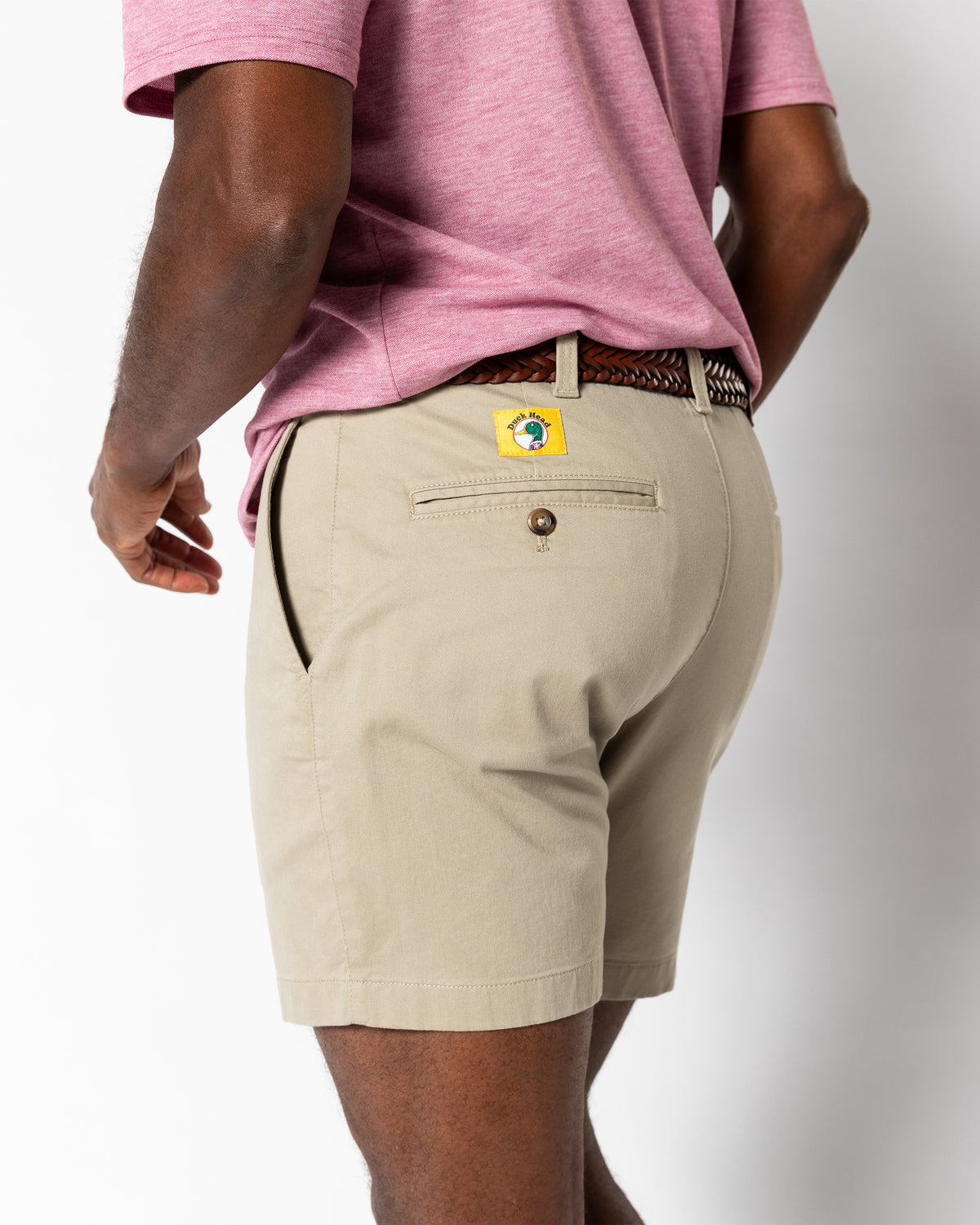 7" Gold School Chino Short - Khaki Gold Patch
