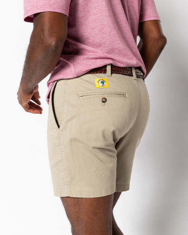7" Gold School Chino Short - Khaki Gold Patch