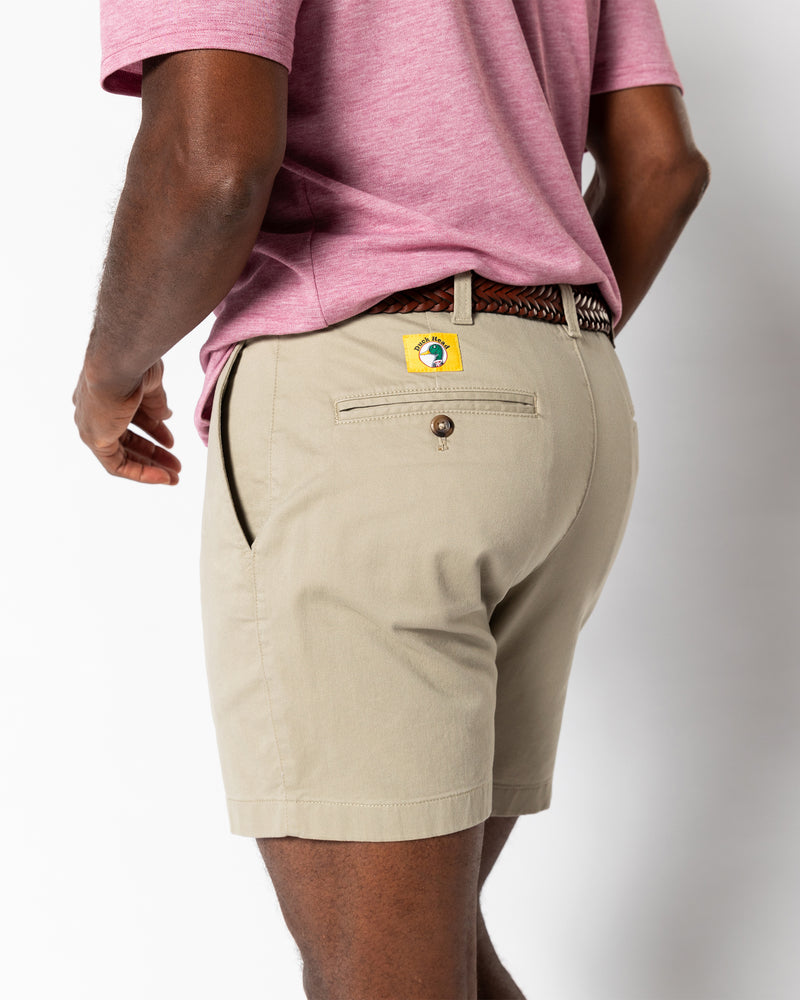 7" Gold School Chino Short - Khaki Gold Patch