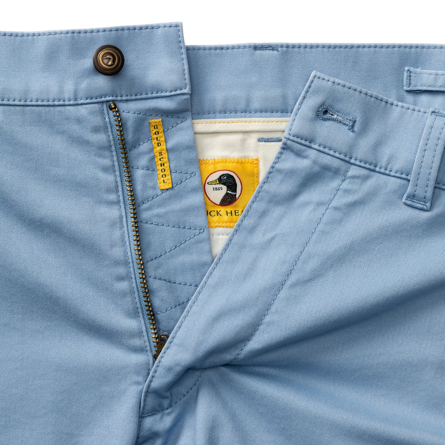 7" Gold School Chino Short - Chambray Blue