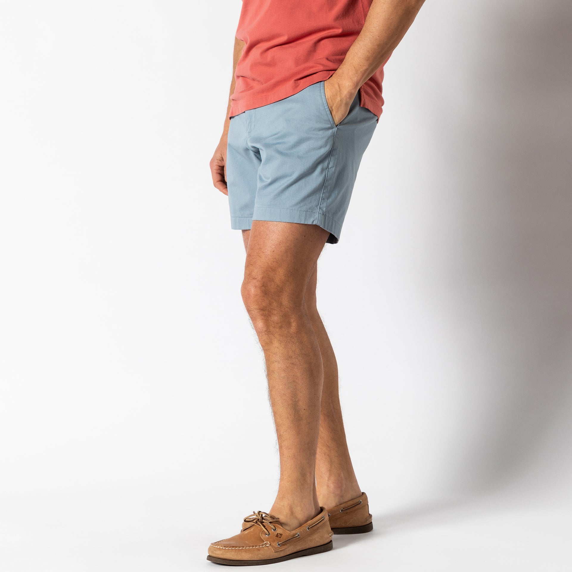 7" Gold School Chino Short - River Blue