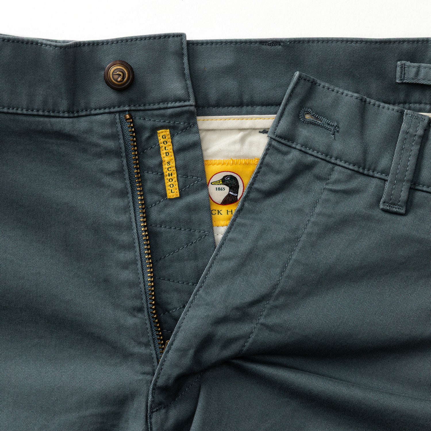 7" Gold School Chino Short - Stormy Blue