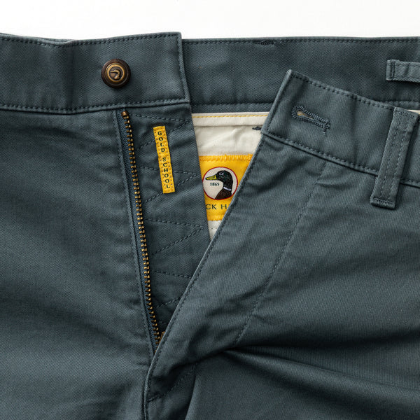 7" Gold School Chino Short - Stormy Blue