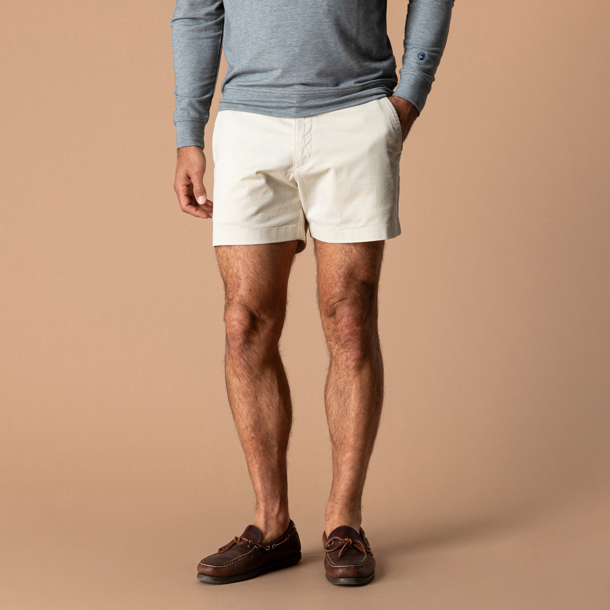 5" Gold School Chino Short - Stone