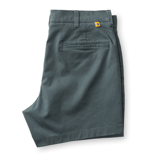 5" Gold School Chino Short - Stormy Blue