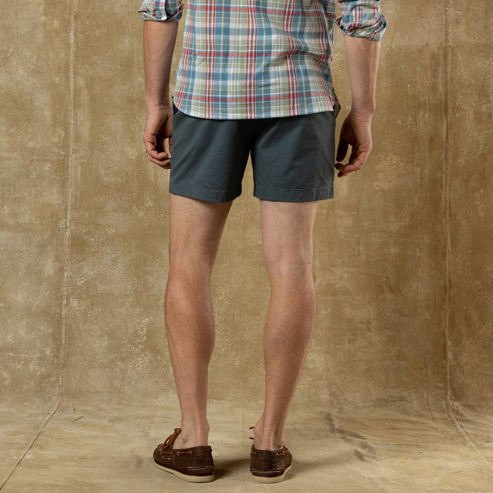 5" Gold School Chino Short - Stormy Blue