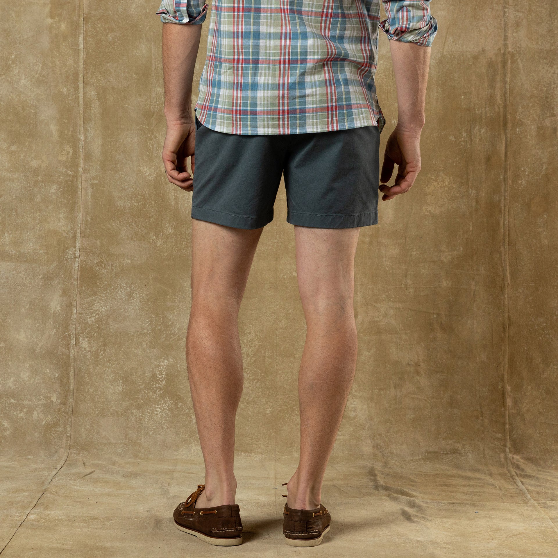 5" Gold School Chino Short - Stormy Blue