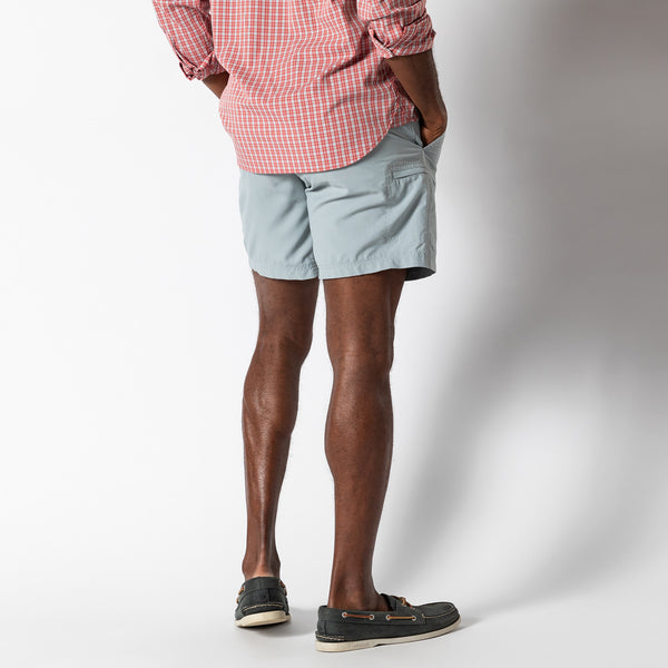 7" On The Fly Performance Short - Quarry Grey