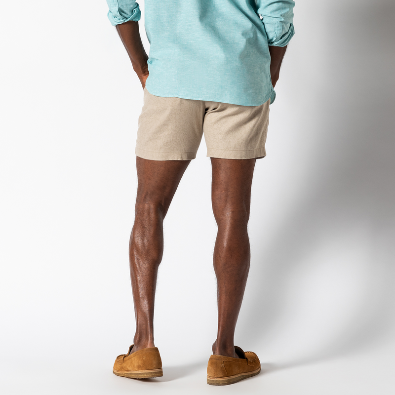 7" Linen Gold School Chino Short - Tan
