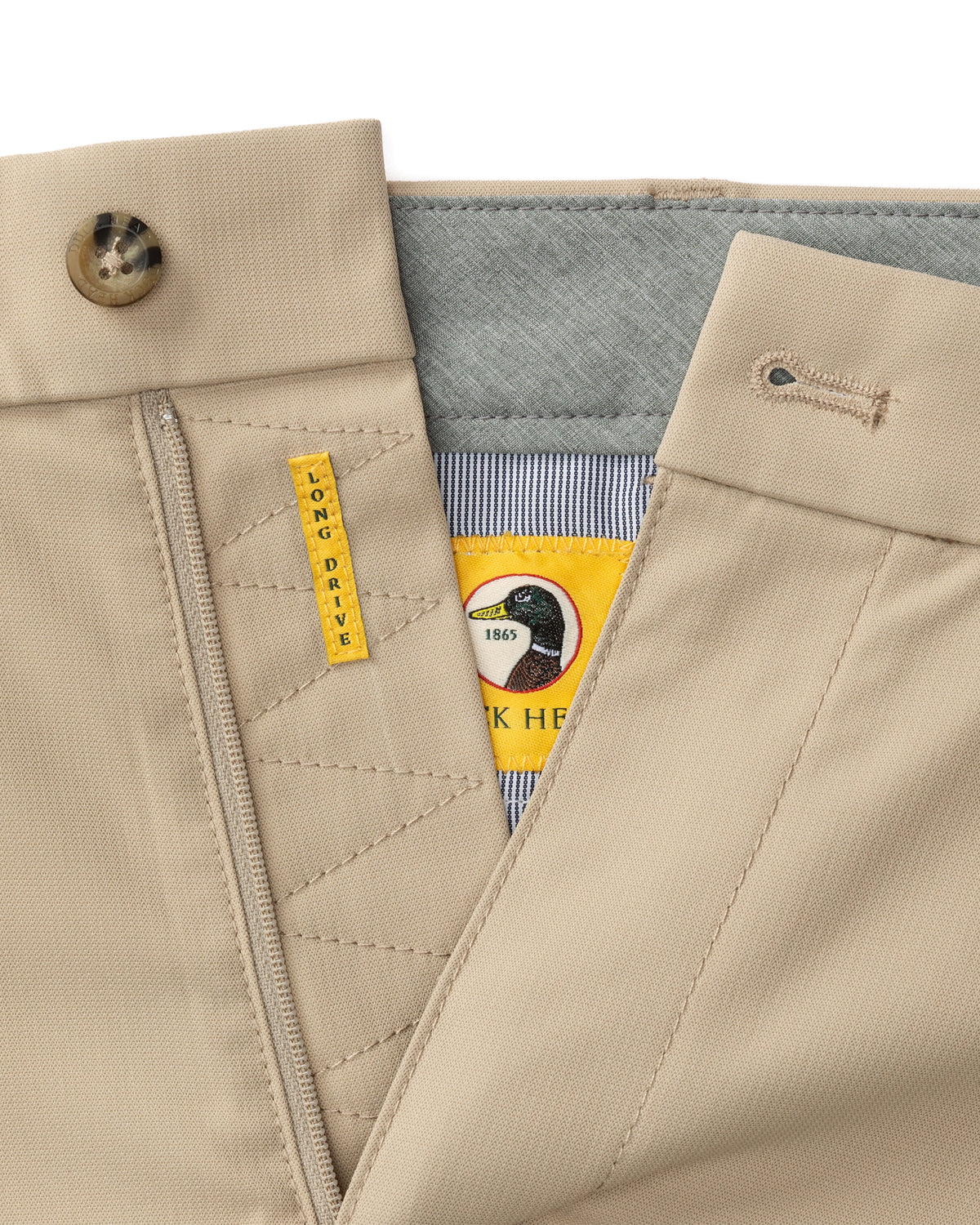 9" Long Drive Performance Short - Khaki