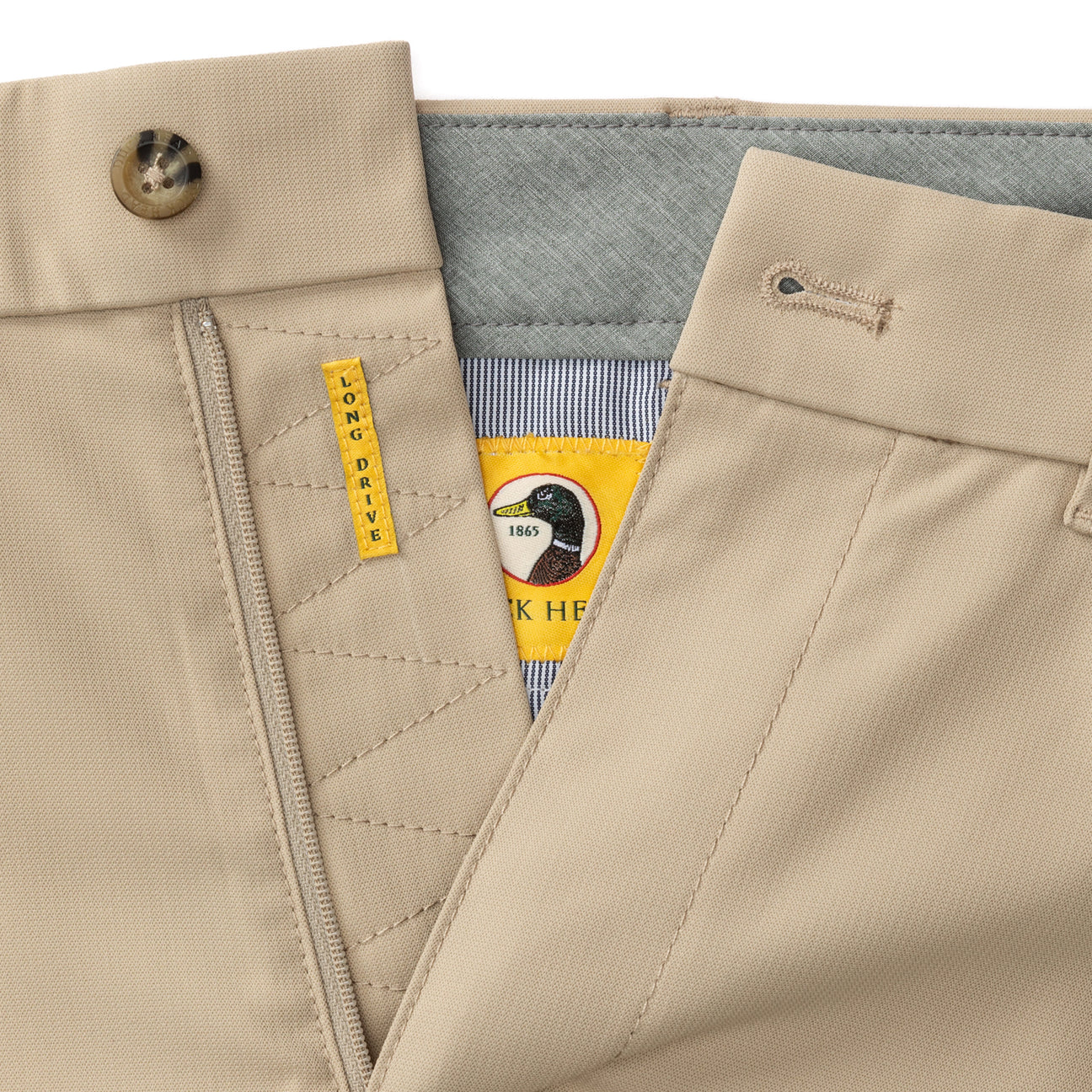 9" Long Drive Performance Short - Khaki