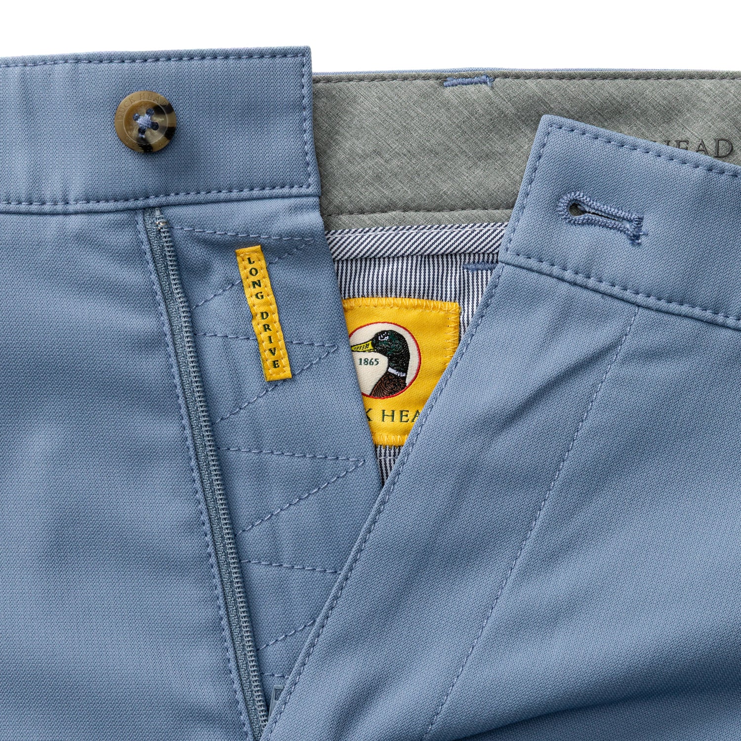 9" Long Drive Performance Short - Chambray Blue