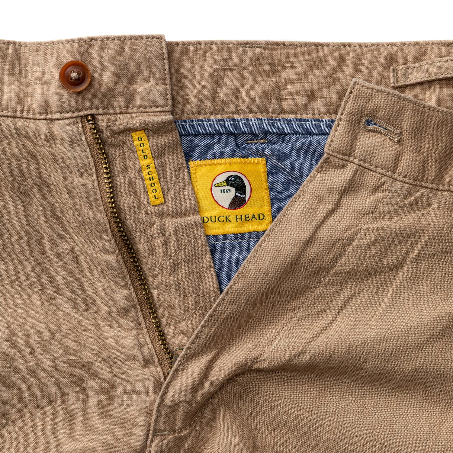 7" Gold School Linen Chino Short - Clay