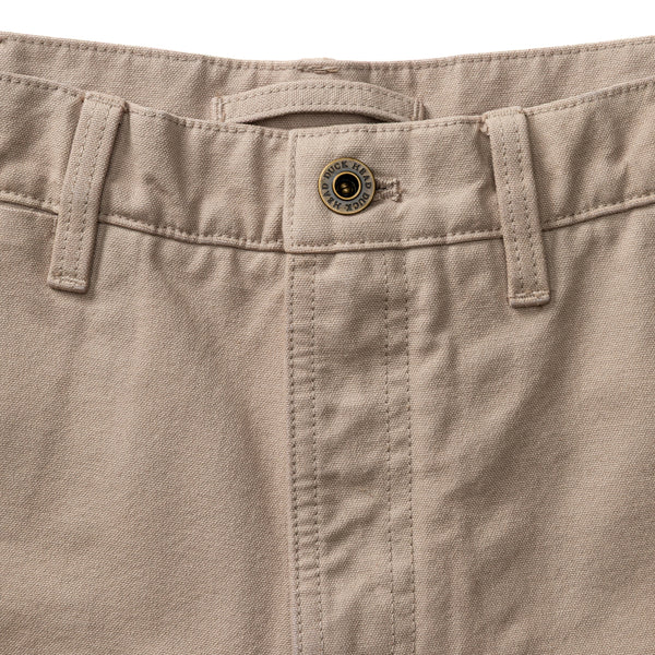6" Garment Dyed Duck Canvas Short - Taupe