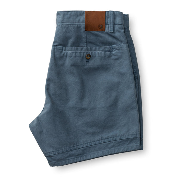 6" Garment Dyed Duck Canvas Short - Vintage Blue