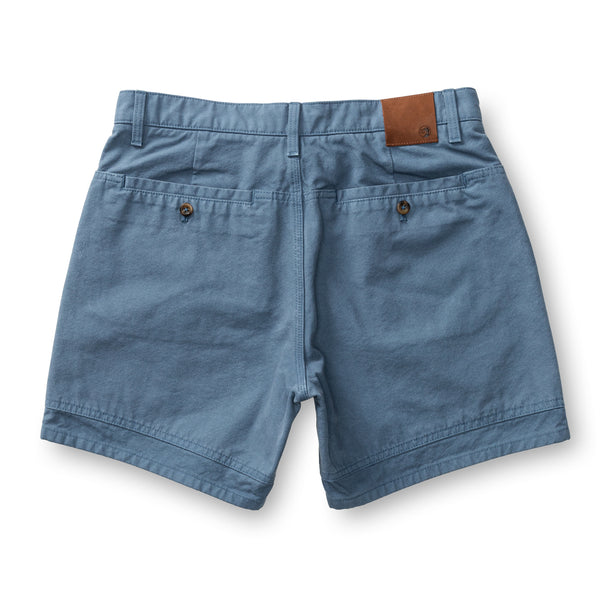 6" Garment Dyed Duck Canvas Short - Vintage Blue