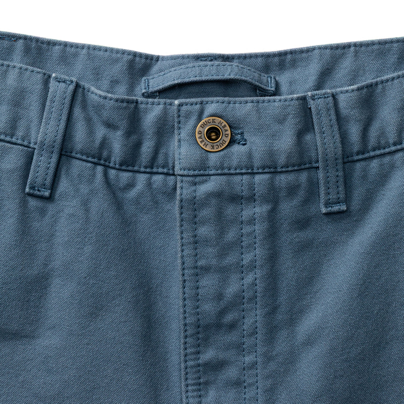 6" Garment Dyed Duck Canvas Short - Vintage Blue