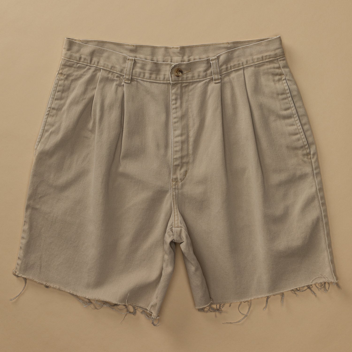 Pleated Cut Off Chino Short 33W - Duck Head Vintage