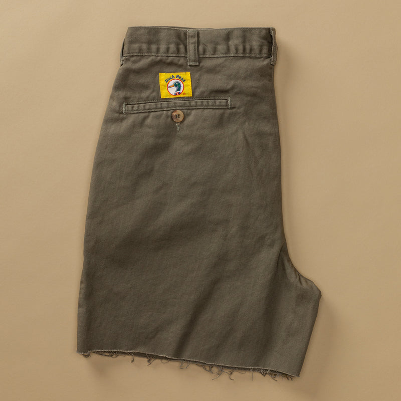 Pleated Cut Off Chino Short 32W - Duck Head Vintage