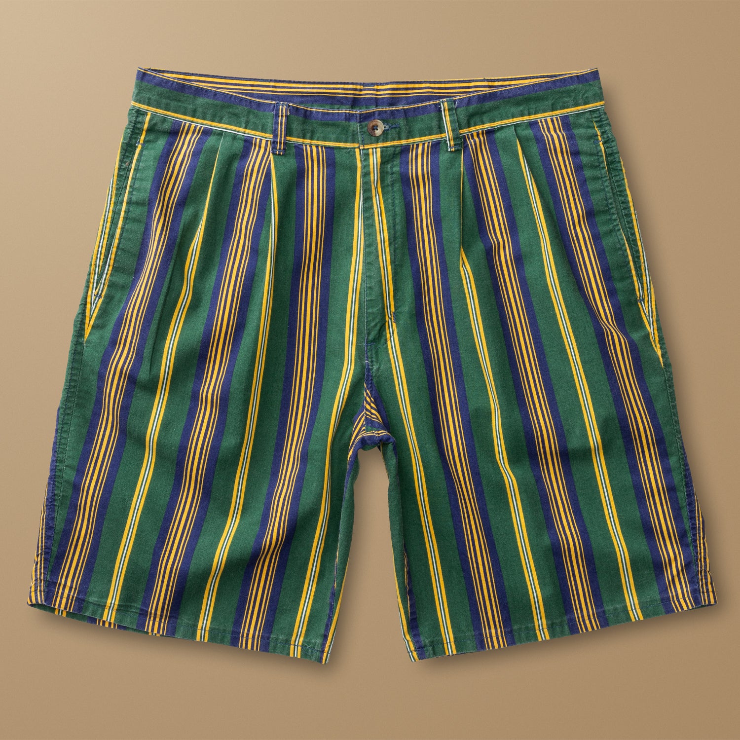 Pleated Multi-Striped Chino Short 36W - Duck Head Vintage