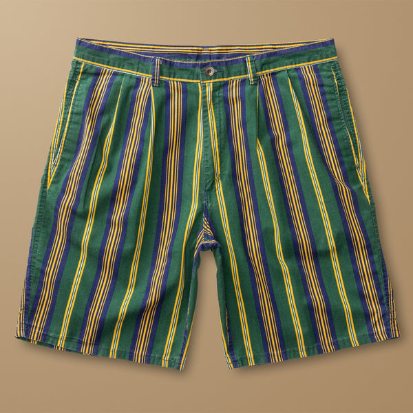 Pleated Multi-Striped Chino Short 36W - Duck Head Vintage