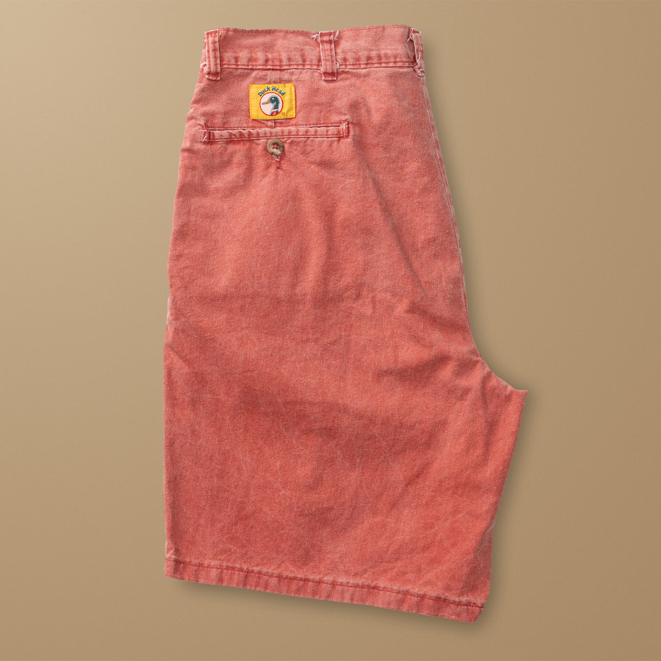 Red Pleated Chino Short 36W