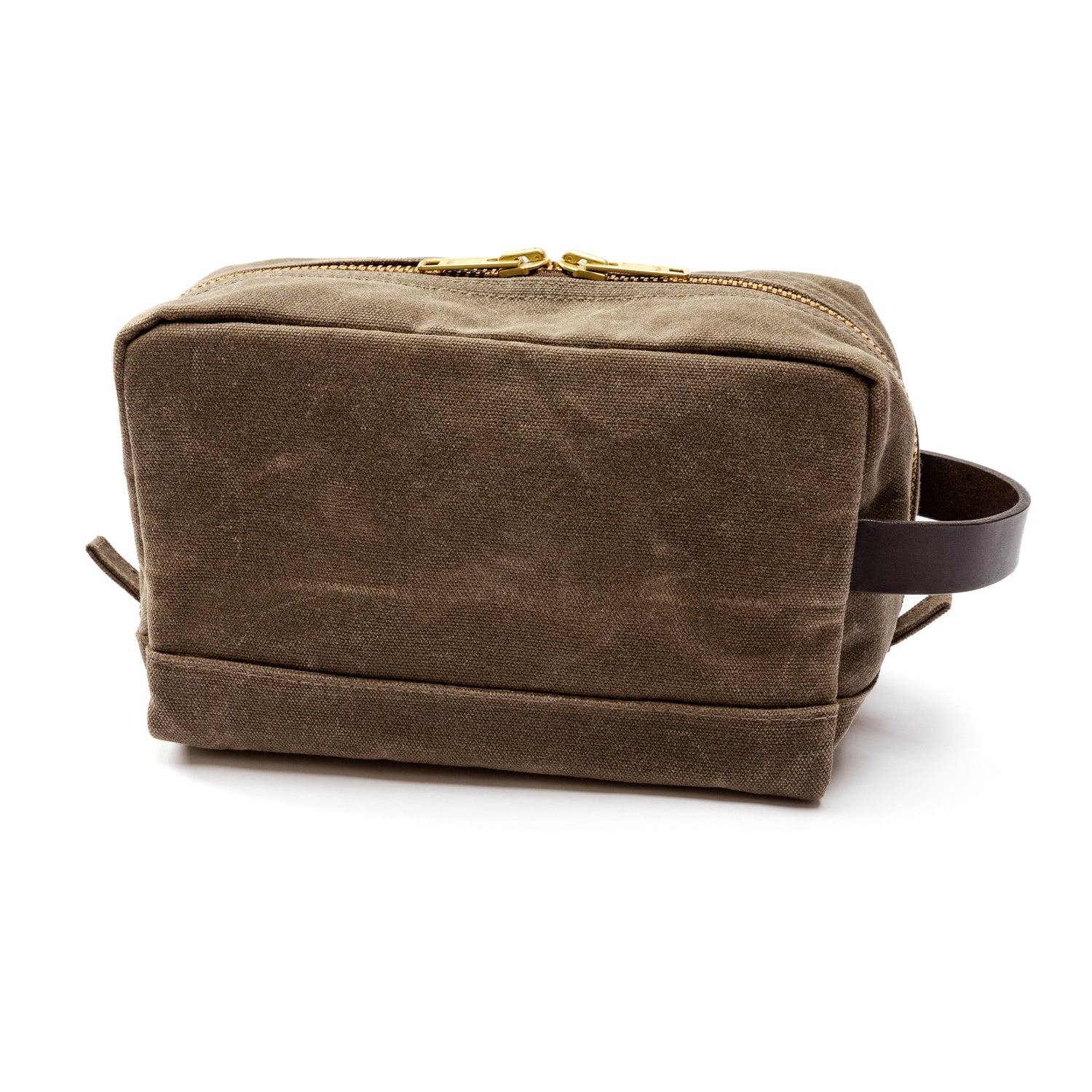 Waxed Canvas Dopp Kit - Field Brown